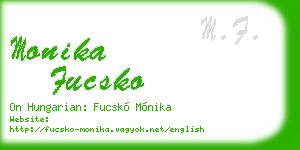 monika fucsko business card